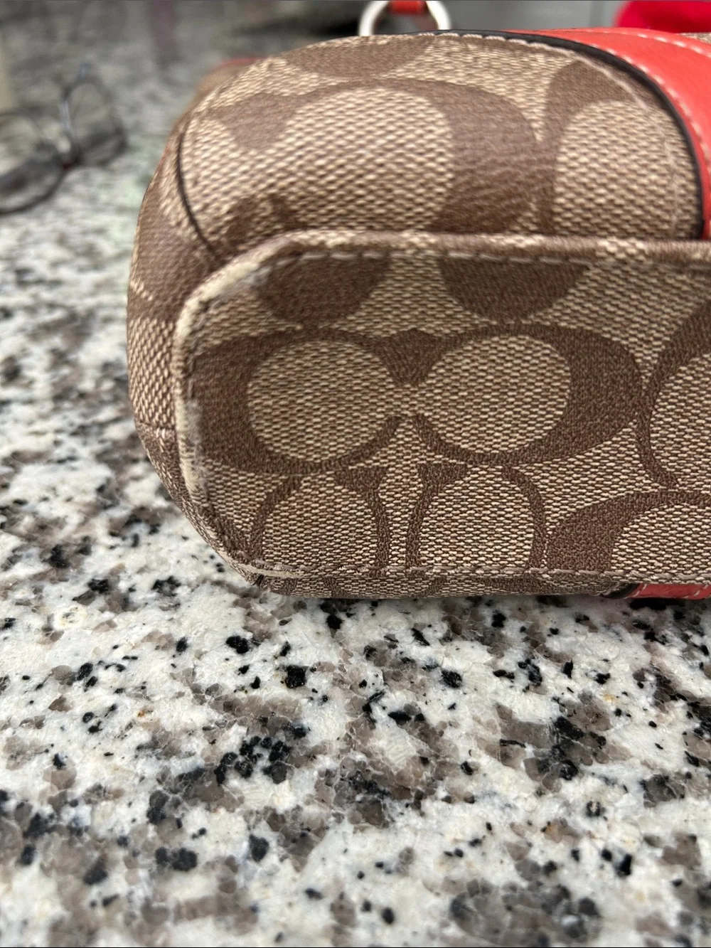 Coach Peyton Signature Heritage Tote & Wallet Set